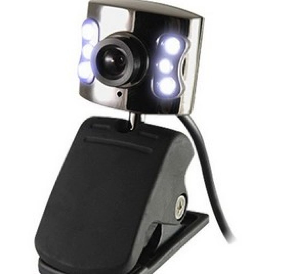 Une webcam avec des LED